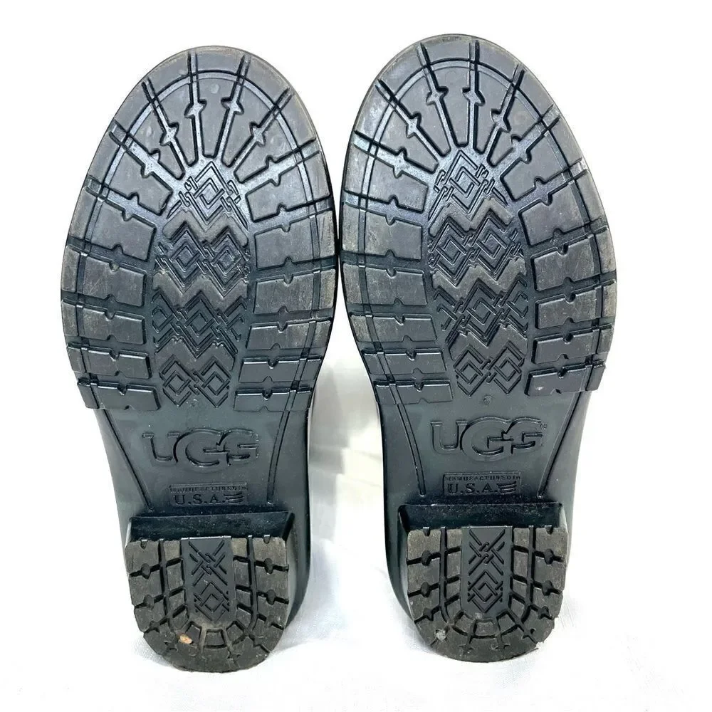 Ugg Rain Boot Black Shiny Size 2